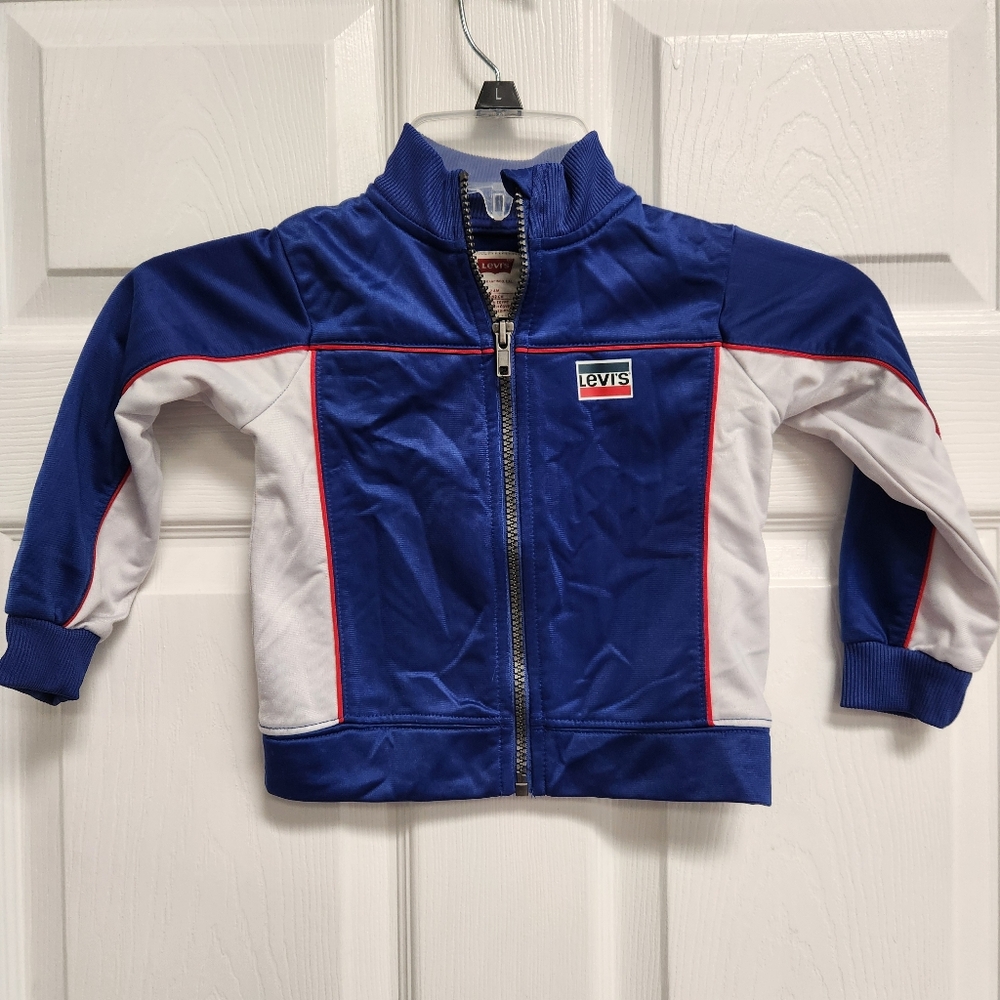 Levi's Blue and White Kids Track Jacket